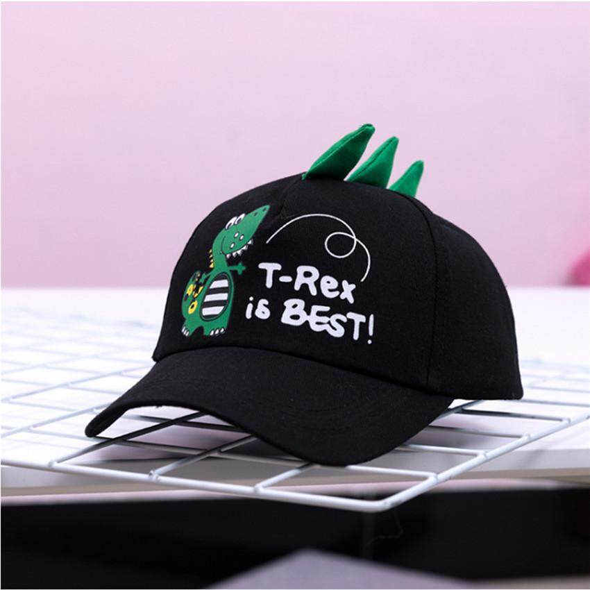 Baby Boys Girls Kids Summer Cartoon Dinosaur Adjustable Baseball Cap Outdoor Hat