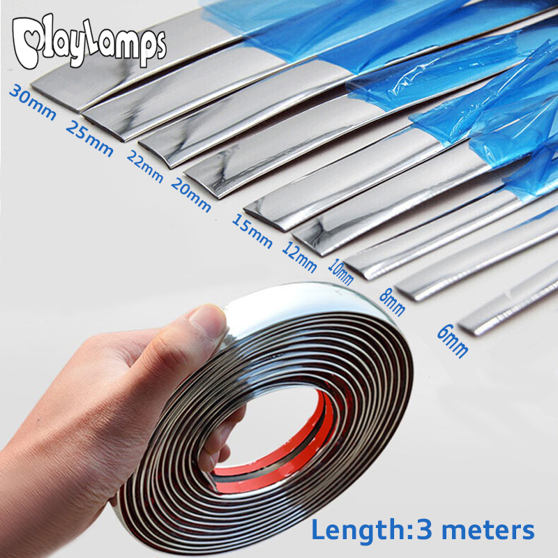 8MM 5M Chrome Car Molding Trim Strip Interior Exte... - Vicedeal