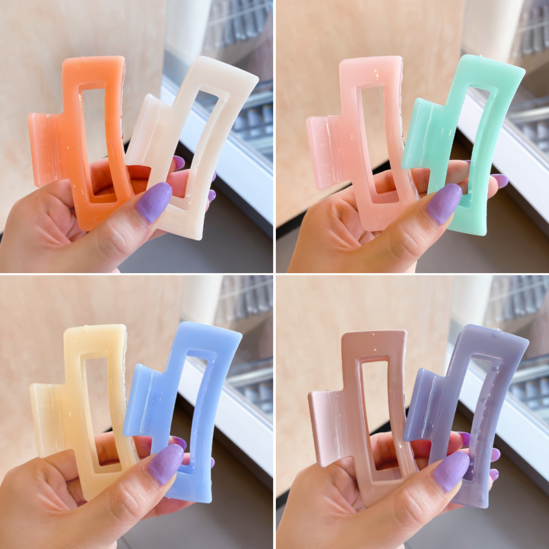 Acrylic Rectangular Hair Clips