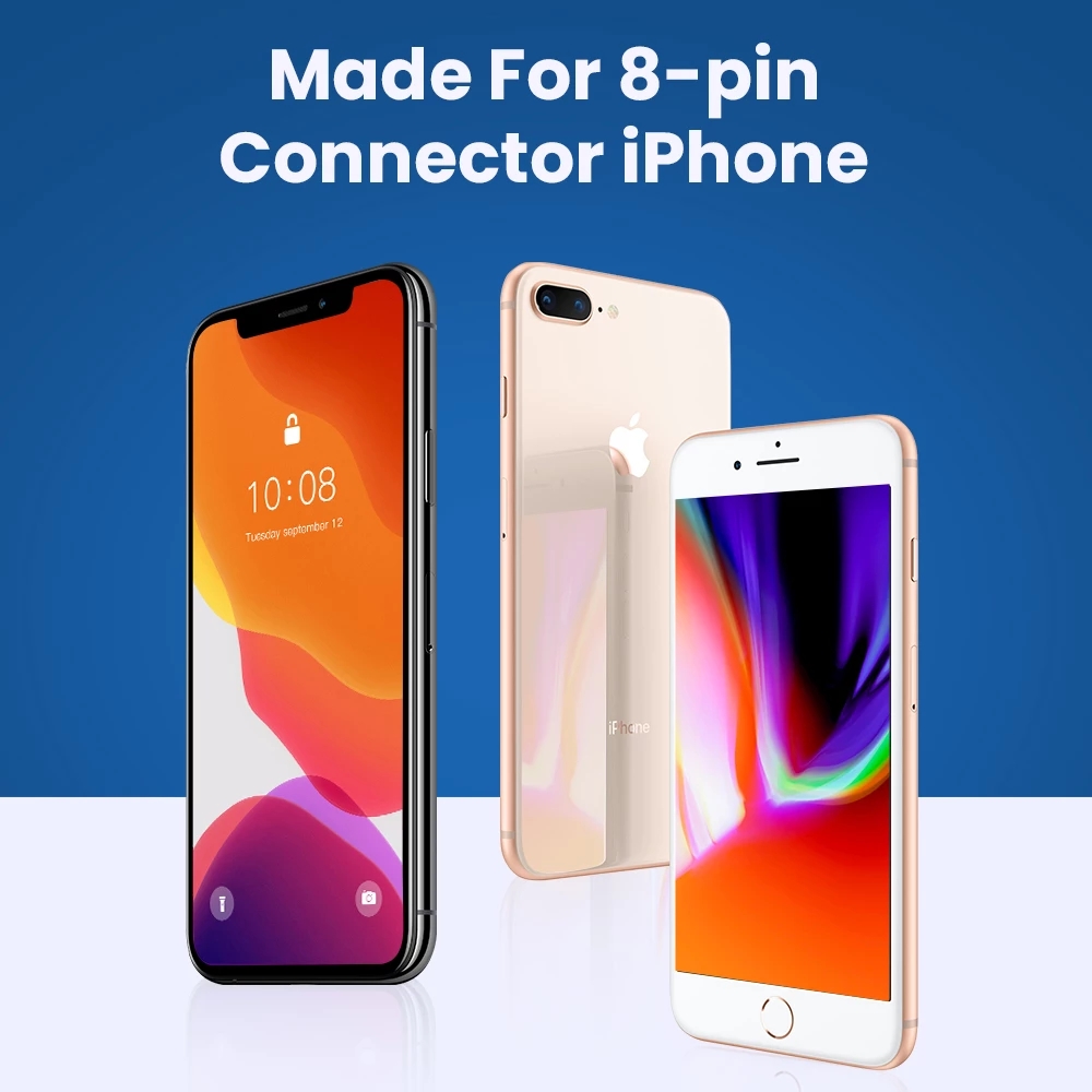 DAMILE Lightning to 3.5mm Adapter For iPhone Lightning to 3.5mm AUX Lightning Cable Adapter For iPhone 13 12 Pro Adapter iPhone Cable Headphone Connector Mini Audio Splitter for iOS 14 Above Adapter 10UL