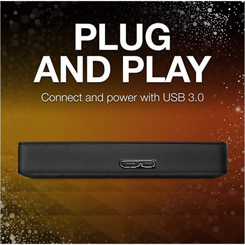 Seagate External Hard Drive Expansion USB 3.0 HDD 2TB Portable 2.5" Hard Drive