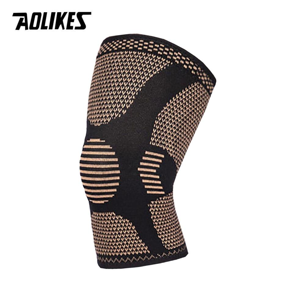 AOLIKES 1PCS Copper Knee Brace for Arthritis Pain and Support-Copper knee sleeve Compression for Sport, Workout,Arthritis Relief