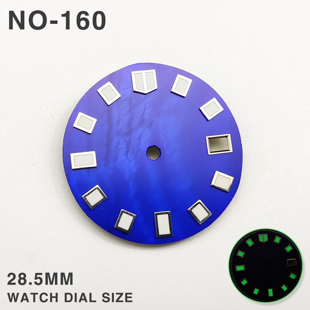 28.5Mm Dial Watch Modification Accessories NH35 Luminous Dial Suitable For NH35 Movement Custom Dial Logo