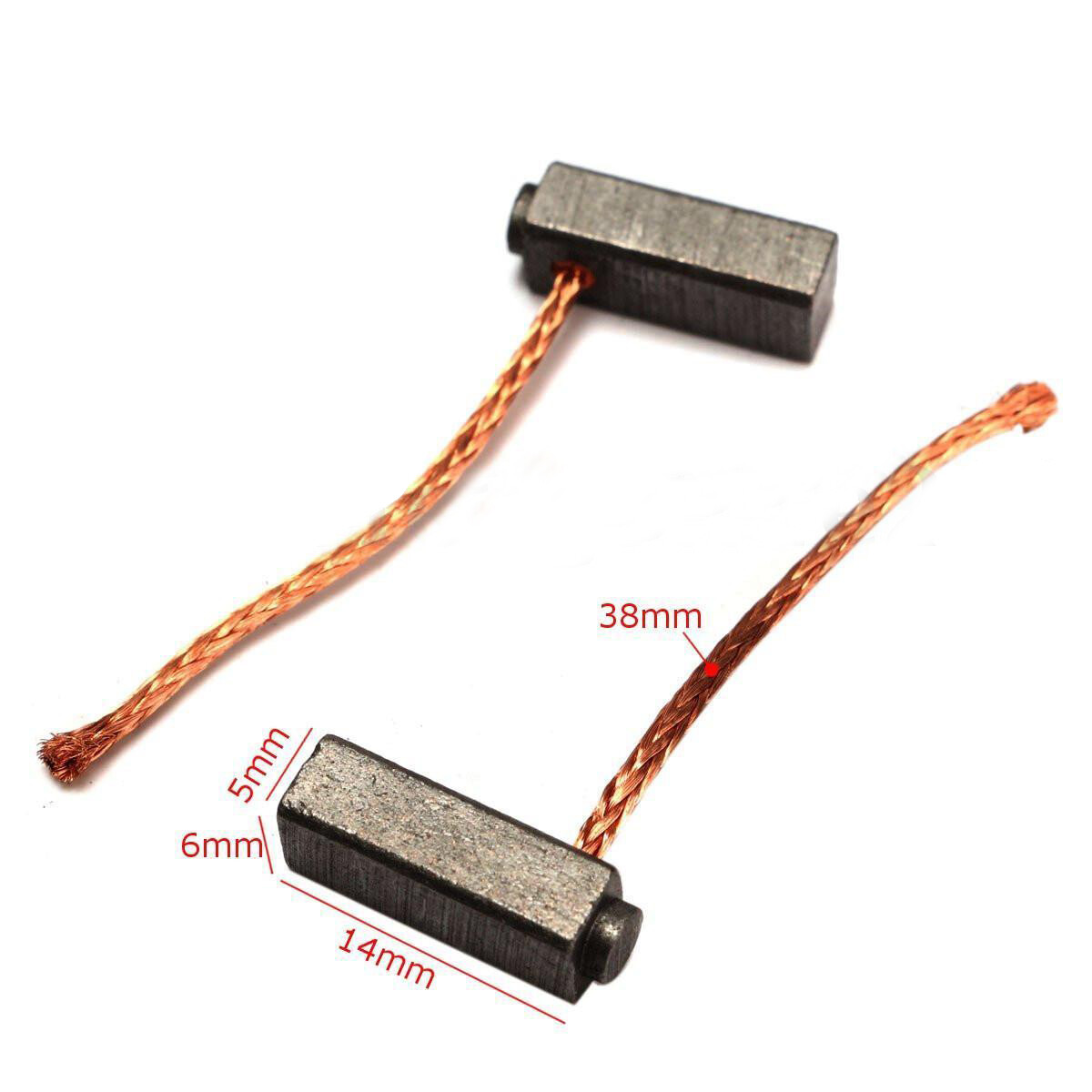 BOKALI 10 Chiếc Chổi Than Bộ Chổi Động Cơ Để Thay Thế Điện Thông Dụng (5*6*14Mm)