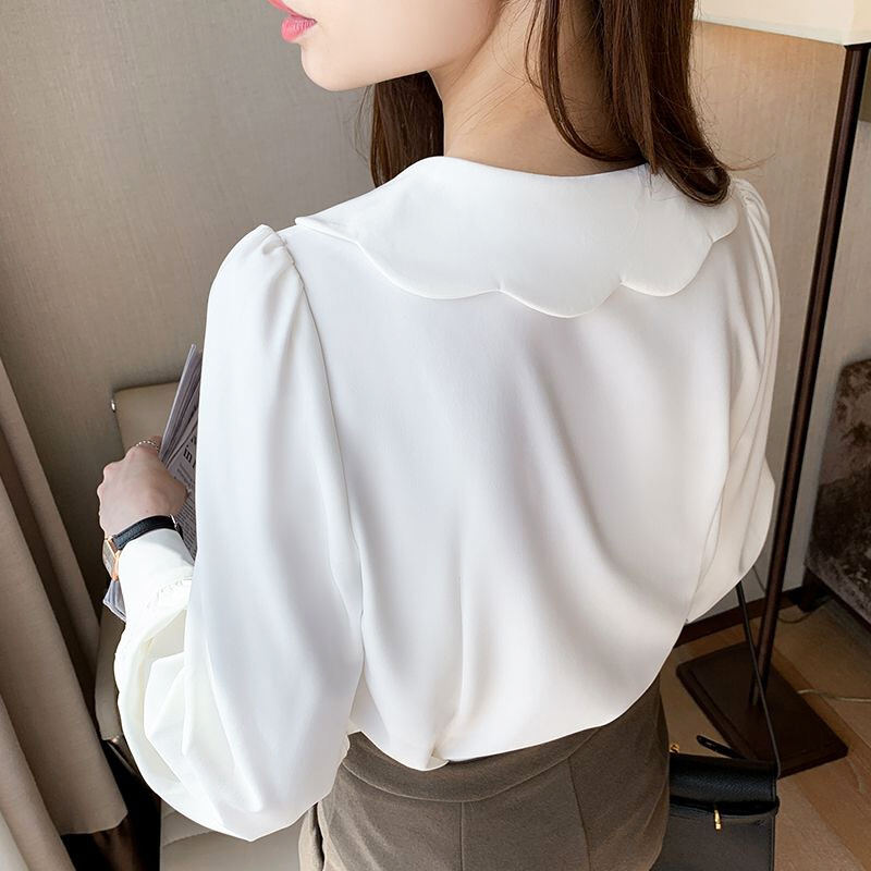 CHICCHIC Áo sơ mi dài tay áo thời trang nữ