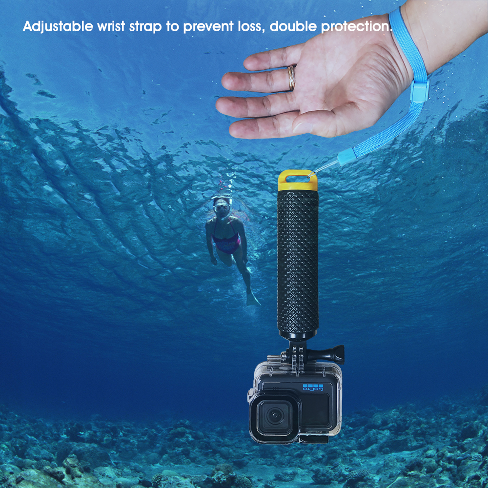Tay nắm nổi Stick Selfie Stick Handheld Underwater Shooting Stabilizer Cho Dji Hành Động Insta360 Yi 4K GoPro Phụ Kiện
