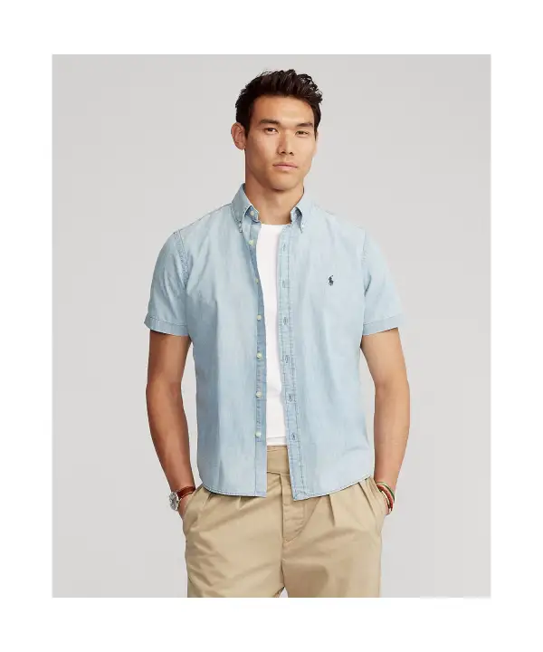 classic fit chambray shirt