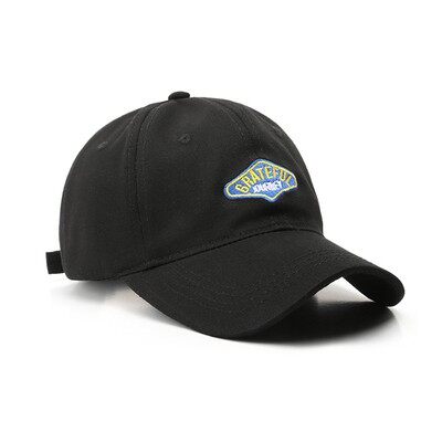 Cap for women korean cap trendy baseball cap GRATEFUL letter embroidery sun sunscreen visor mens cap sports outdoor youth cap couple hats
