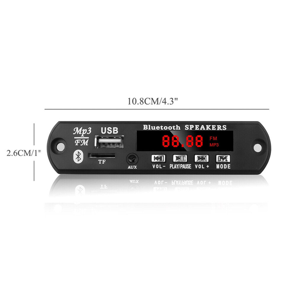 Mô-đun Giải Mã MP3 JTKE Bluetooth 5.0, Máy Chơi Nhạc MP3, Thẻ TF, FM, Từ Xa, Có Micro, Không Dây, Dùng Cho Ô Tô