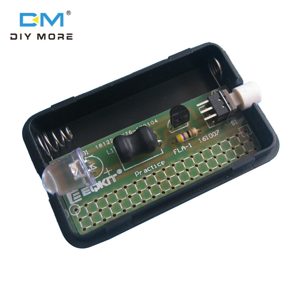diymore Đèn Pin Đơn Giản Tự Làm Bộ Đèn Pin Đơn Giản FLA-1 1.5V Tự Làm Bảng Mạch Tích Hợp Bộ Thực Hành Hàn Linh Kiện Điện Tử Luyện Hàn