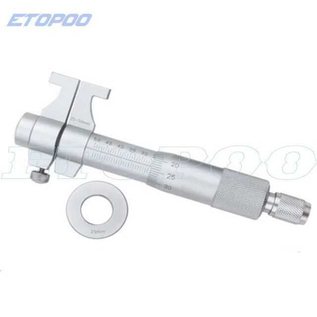 Inside Micrometer Hole Bore Internal Diameter Gage Gauge 25-50Mm Range 0.01Mm Uracy Measure Caliper Gauge