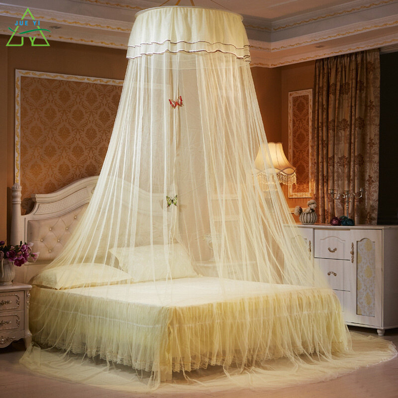 KS Hanging mosquito net with high encryption ceiling lace princess dome floor-to-ceiling mosquito net small fresh