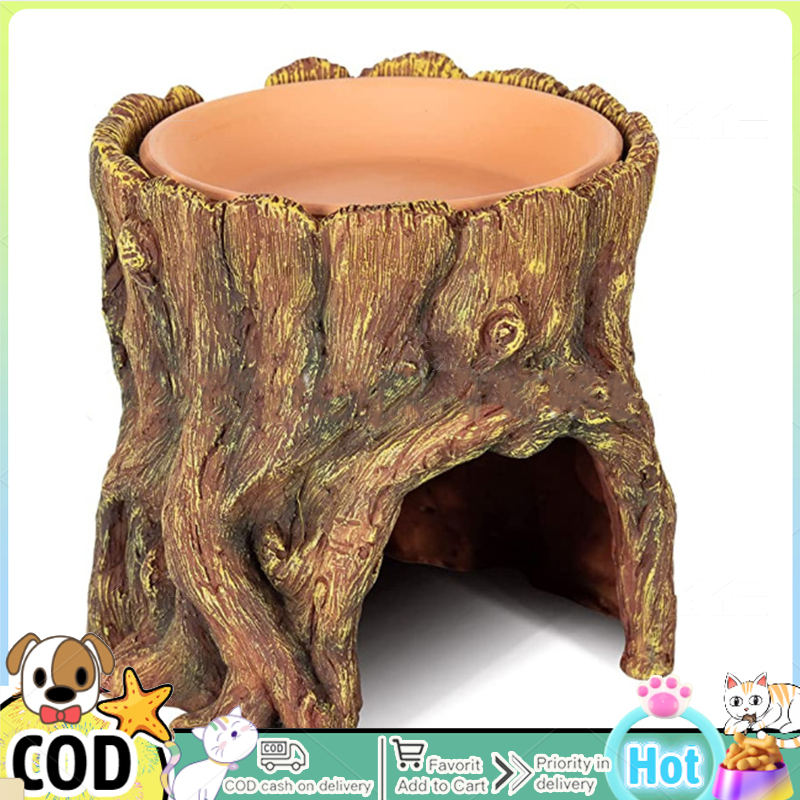 Reptile Hide Cave Moisture Keeping Reptile Cave Basin Humidifying Help Shedding For Reptile Amphibians Leopard Gecko