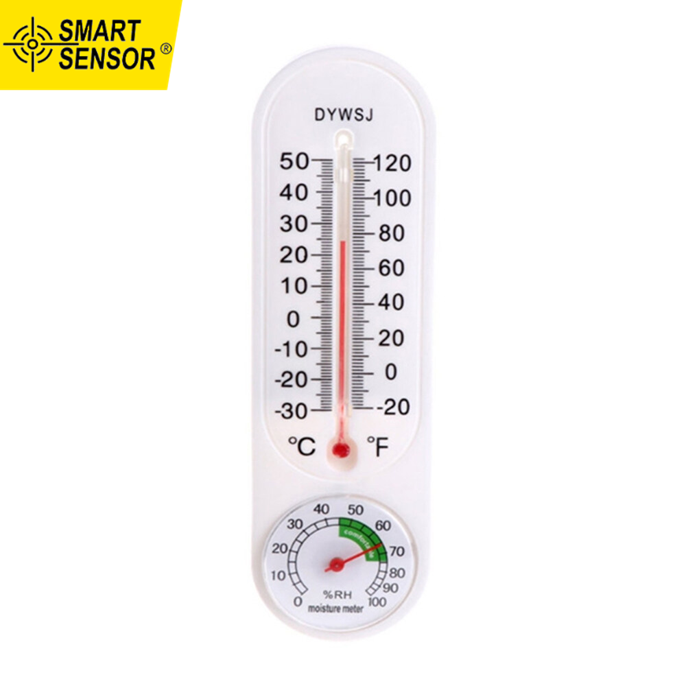 Smart Sensor Indoor Vertical Ther-mometer Hygrometer Wall-mounted Household Greenhouse Temperature and Humidity Meter for Room Temp