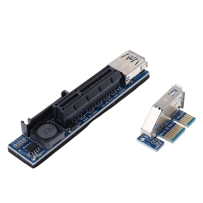 เพิ่มการ์ด PCI Express USB 3.0 อะแดปเตอร์ raiser Extender PCIe Riser ...