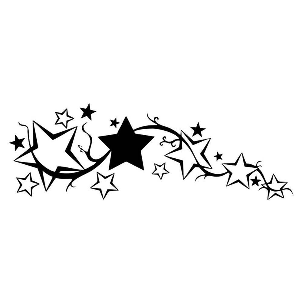 SuperRide Bright Star Car Window Sticker Motorcycle Truck Body Decal Reflective Decor