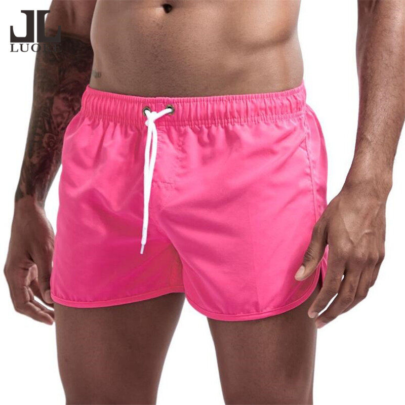 LUOKE Men Swim Shorts 50-90kg Swimming Trunks Beach 9 Colors