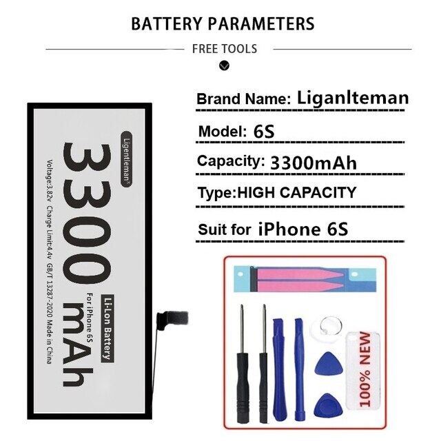 Original Moilbe Phone Battery For iPhone X XR XS Max XR 5 6 6S 5S SE 7 8  Plus Replacement Bateria With Free Tools Sticker Case 