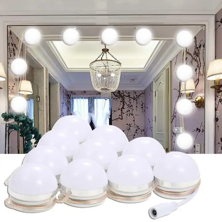 Led Vanity Mirror Lights Kit With Dimmable Light Bulbs Lighting Dimmable Light Bulbs Lighting