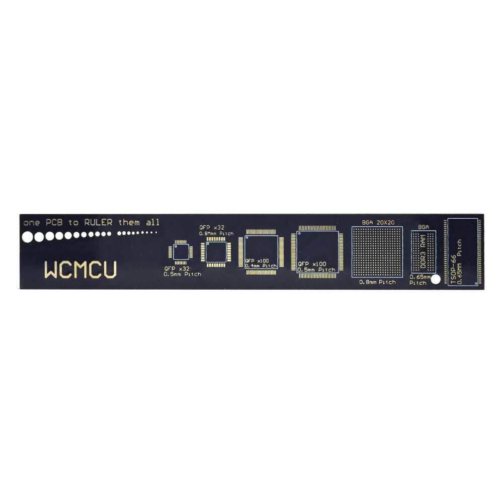 Thước PCB 15Cm Cho Các Kỹ Sư Điện Tử Cho Người Làm Geeks Thước Tham Khảo PCB Bộ Phận Đóng Gói PCB V2-6
