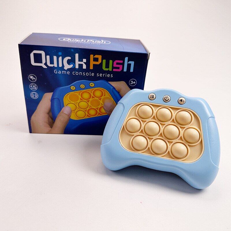 Quick Push Game Pop Popsocket Electronic Pushit Pro Super Bubble Pop Game Light Push Up Poplight Antistress Fidget Toys