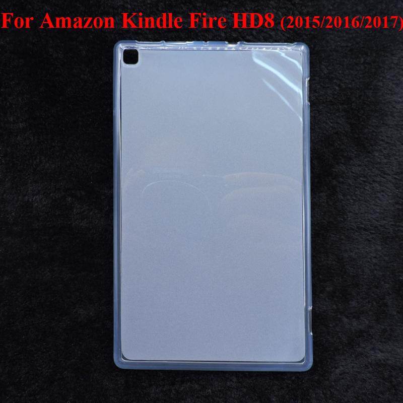 For Amazon Fire HD8 2016 2017 2018 soft jelly case HD 8 back cover shell protector