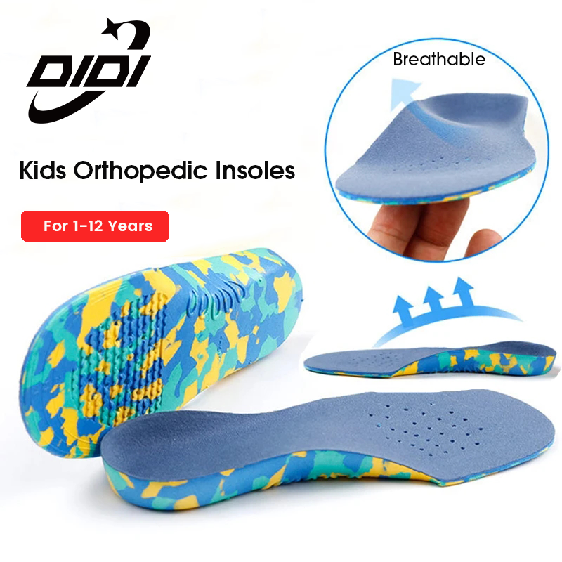 DIDI 1 Pair Kids Orthotics Insoles O/X Leg Correction Flat Foot Children Arch Support Sport