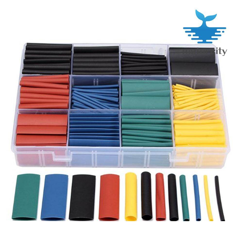 530pcs Heat Shrink Tubing Insulation Shrinkable Tube Assortment Electronic