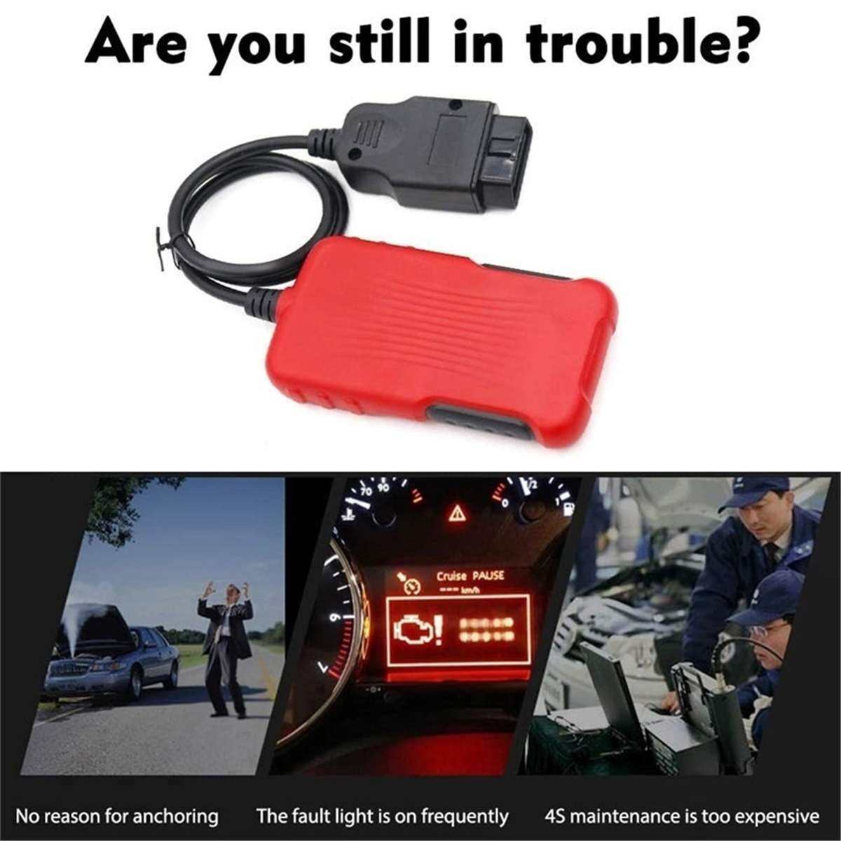 Đầu Đọc Máy Quét Chẩn Đoán Xe Ô Tô Cầm Tay EKLEVA OBD2 OBDII, Mã Lỗi Công Cụ Sửa Chữa Ô Tô OBDII Phổ Thông Công Cụ Chẩn Đoán