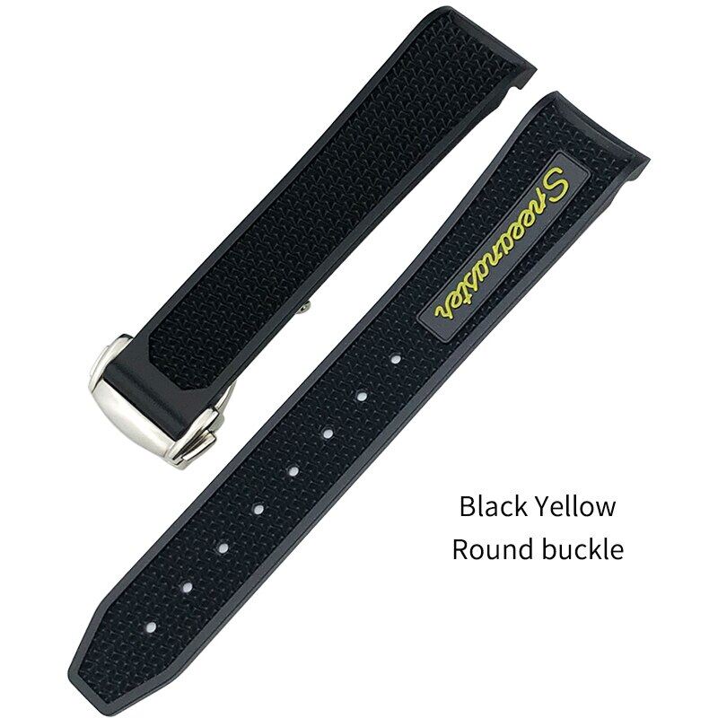 Natural ruer 20mm 19mm 21mm 22mm 18mm watchband for omega speedmaster seamaster 300 soft silicone moonwatch s watch strap men