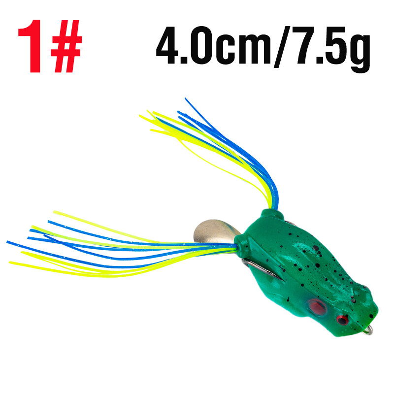 4.0cm/7.5g 1pcs Soft Frog Floating Fishing Lure Snakehead Micro