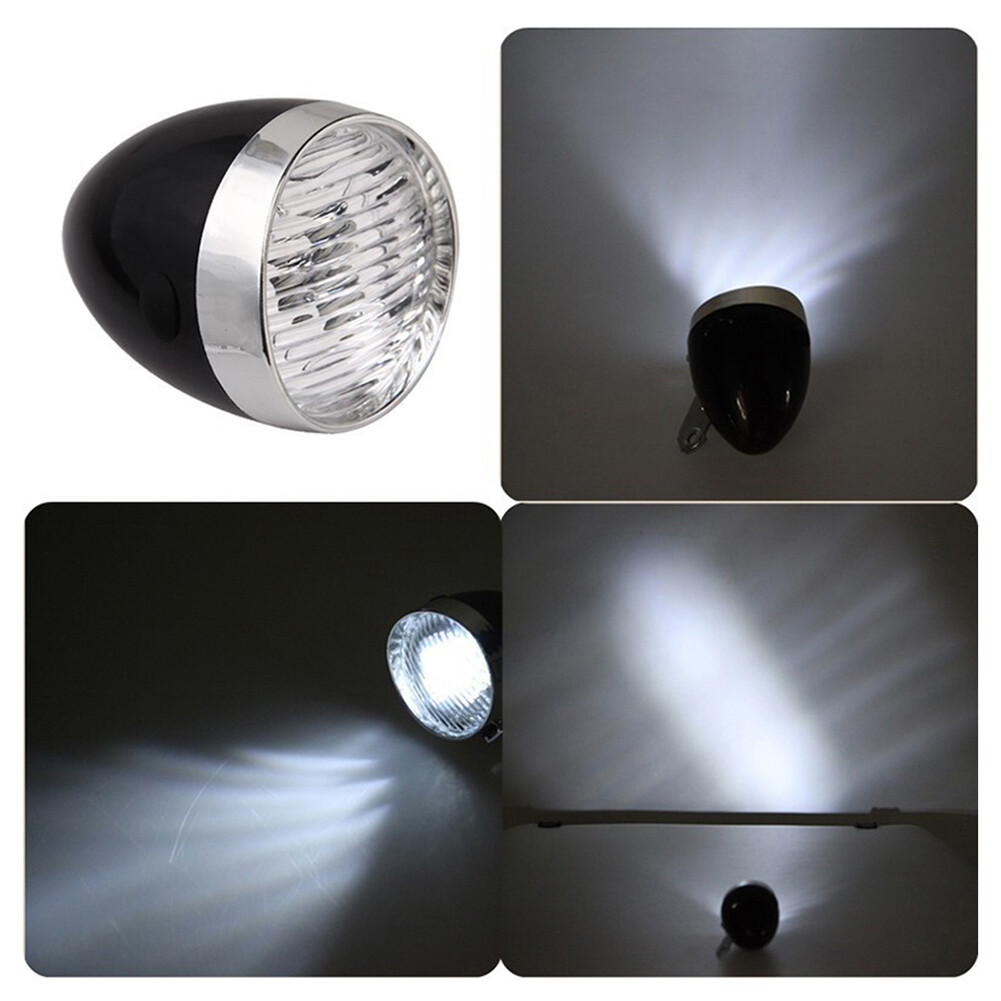 GA®3 Đèn LED 2 Chế Độ Đèn Trước Xe Đạp, Đèn Đèn Pha Cổ Điển Đèn Pin Đèn Pha