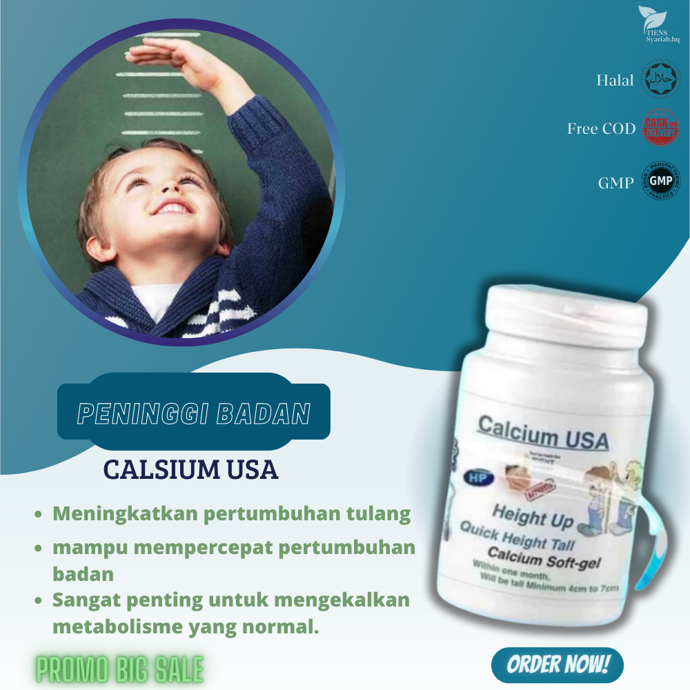 Calsium Usa Height up High Body Medicine original supplement 10x tambah ...
