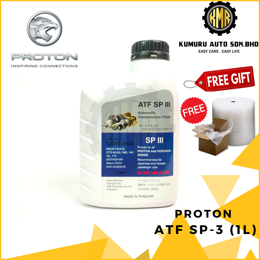 Original ATF SPIII SP3 Auto Gear Oil ATF 1L Proton Saga Wira Neo Waja