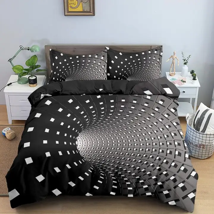 3d Galaxy Duvet Cover Set Single Double, Space Themed Twin Bedding