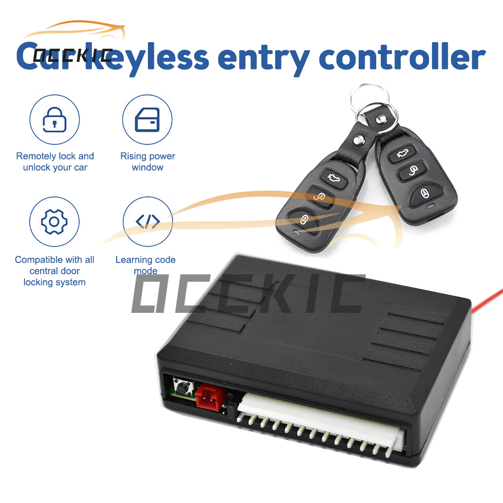occkic Car Keyless Entry System for Central Door Lock with Remote Control Transmitter Control Central Locking Kit