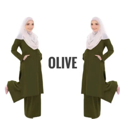 Muslimah Suit Blouse Dan Seluar Palazo Hotselling Material Como Crepe