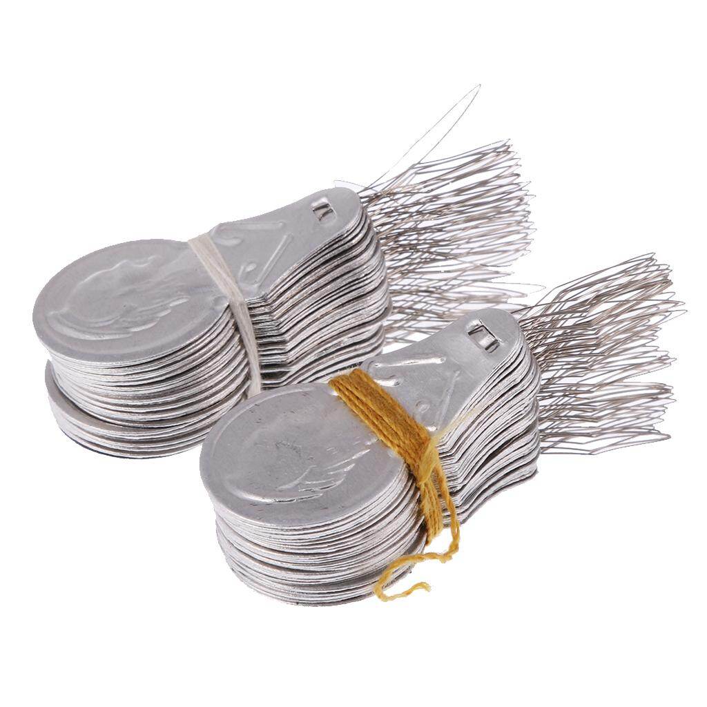 Fityle 100 cái vòng dây kim xỏ chỉ tự làm dụng cụ khâu chèn dụng cụ may vá thủ công