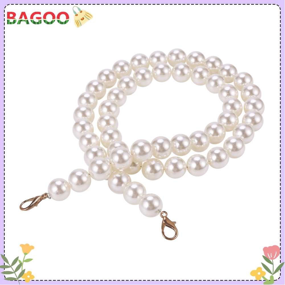 Pearl Strap for Bag DIY Purse Handle Shoulder Handbag Replacement Chains