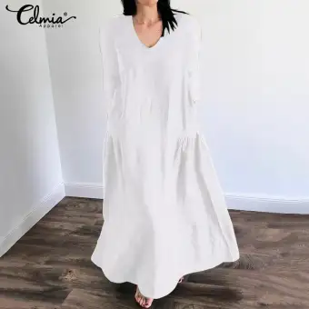 oversized v neck t shirt dress