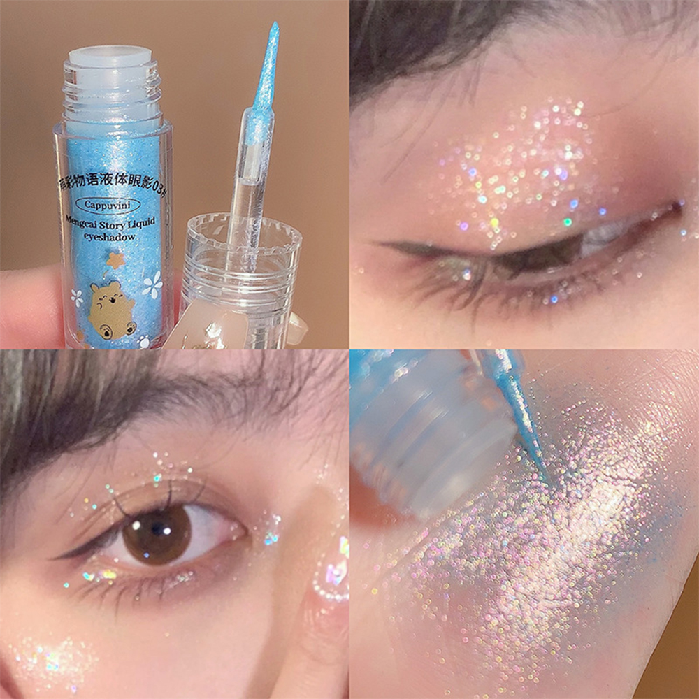 Dorisna Glitter Liquid Eye Shadow Pearlescent Sequins Eyeshadow Lying Silkworm Diamond Waterproof Eye Makeup Cosmetics