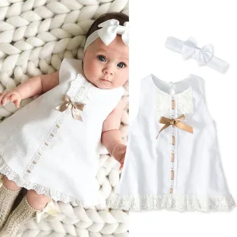 baby girl dress with headband