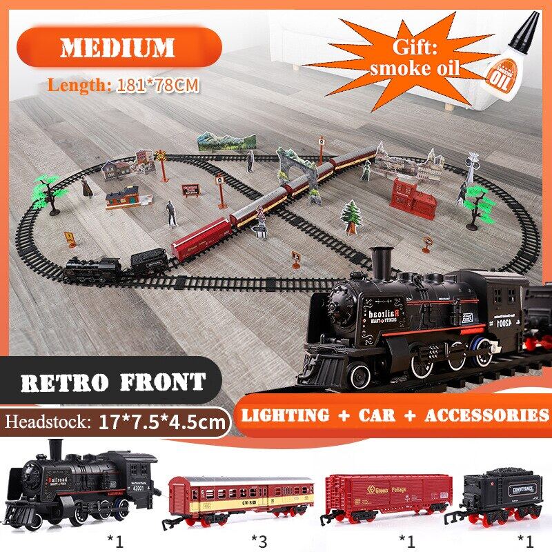 steam train toy set