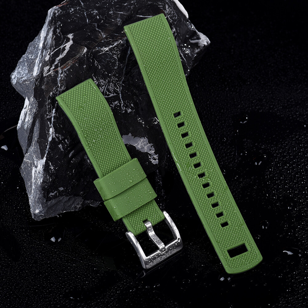 High Quality Silicone Watch Strap 20mm 22mm Quick Release Watch Band Waterproof Movement Replacement Rubber Strap Locking Function