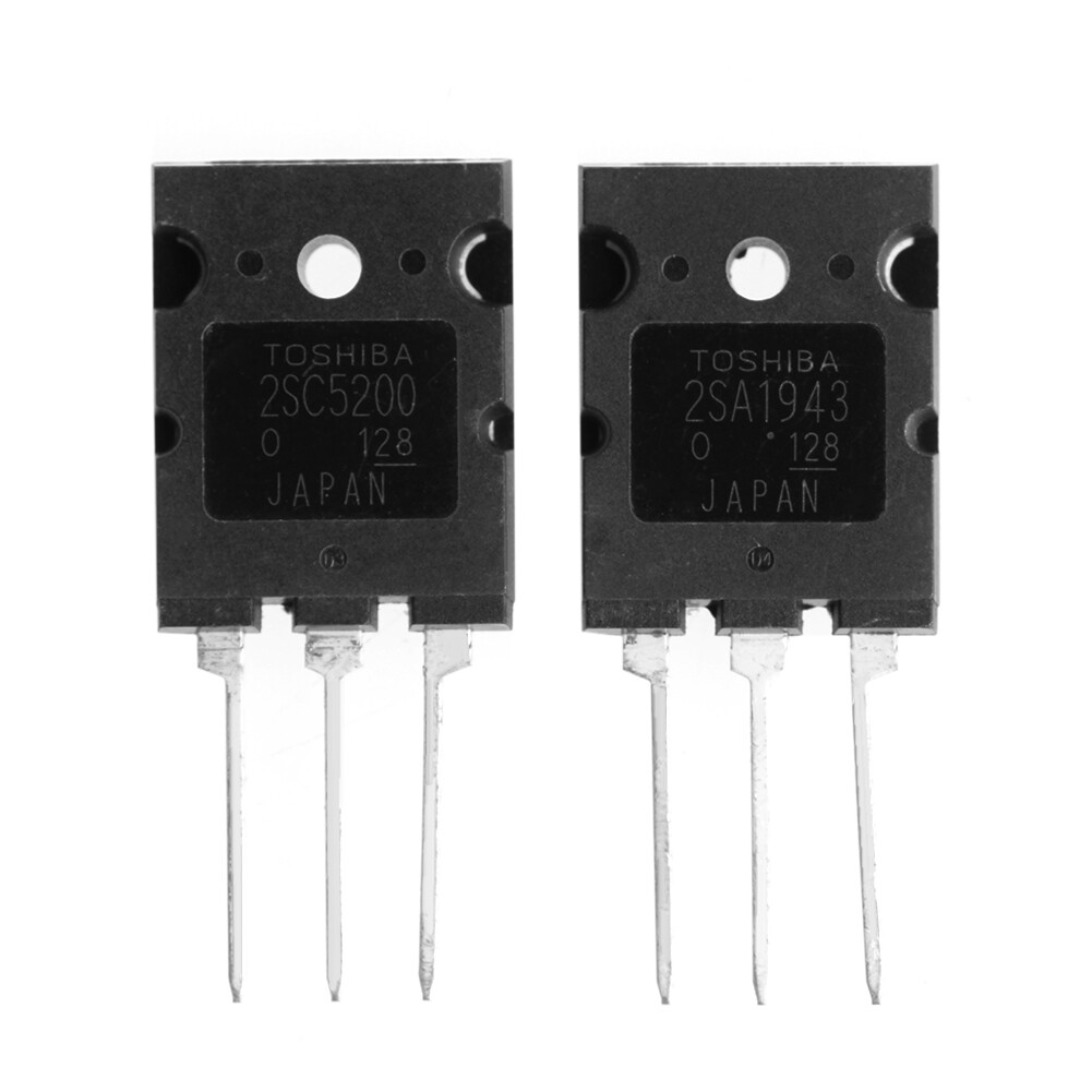 1 pair of a1943 c5200 2sa1943 2sc5200 high power amplifier tube
