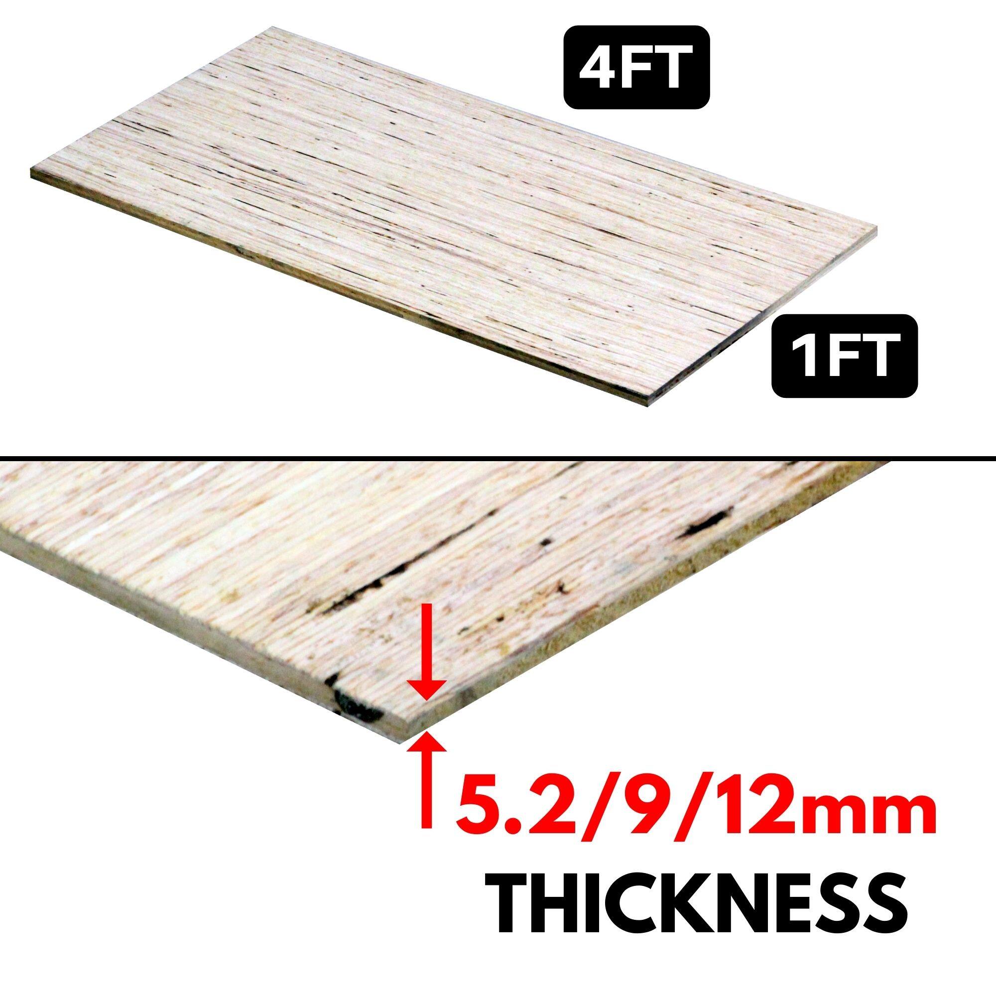 1FT x 2/4FT Plywood 1st Grade Wood Board Sheet Ply Wood Timber Panel