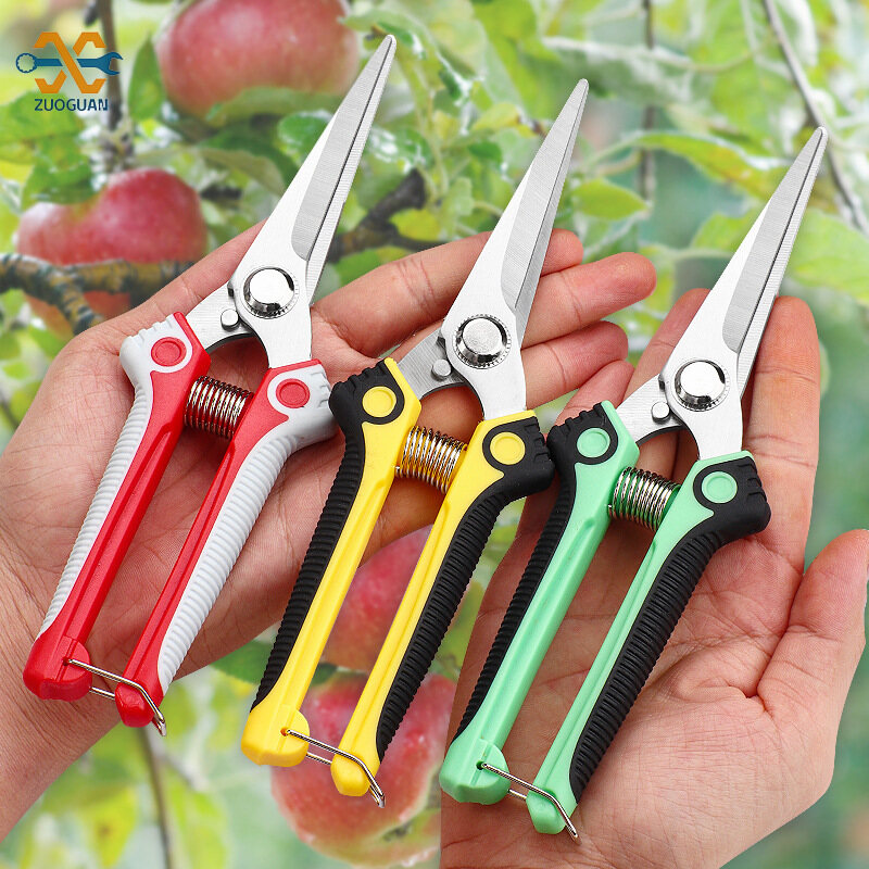 ZUOGUAN Cây ăn quả kéo kéo cắt tỉa cắt tỉa cành điện Cắt Tỉa Kéo làm vườn kéo hoa vườn trái cây chọn kéo Kéo cắt tỉa hoa quả tiện dụng cho vườn nhà
