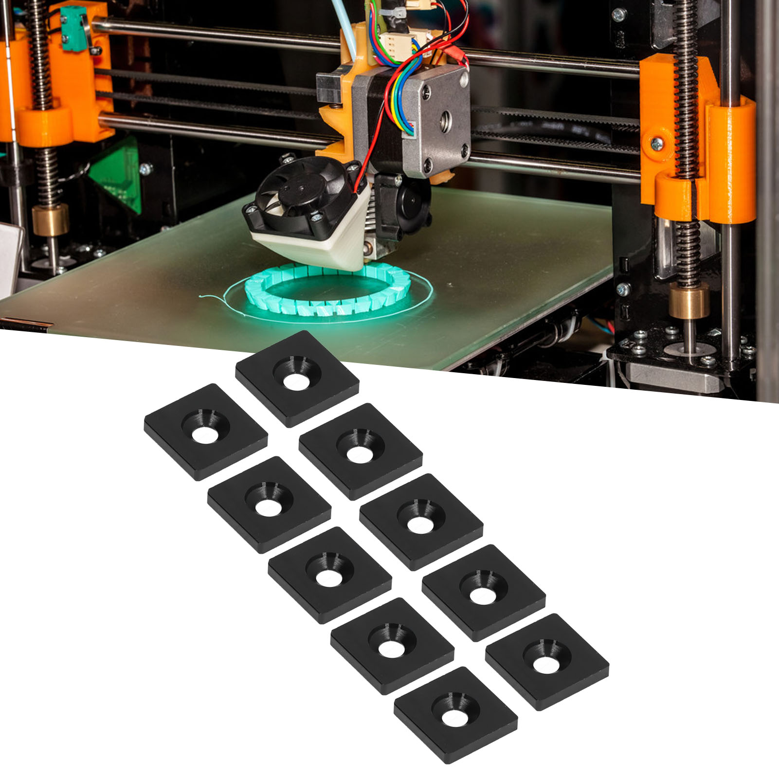 Ends Cover, Single Hole Profiles End Caps 10Pcs for 3D Printer