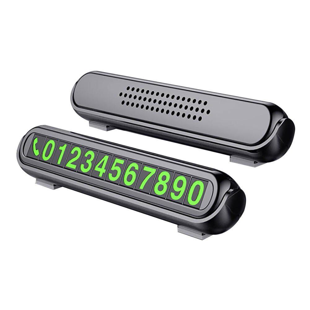 Tenmillion Aromatherapy Car Temporary Stop Parking Card Luminous Phone Number Display Plate