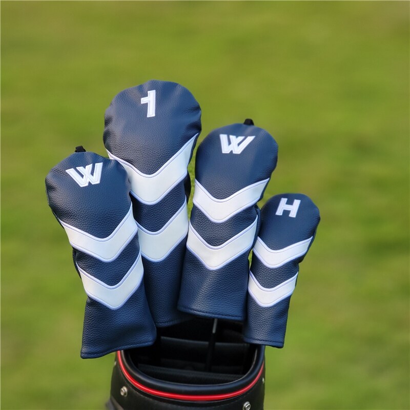 New universal classic striped wood club cover golf club head cover club head cover protective cover head cap cover free shipping new J.LINDEBERG DESCENTE PEARLY GATES ANEW FootJoyˉ MALBON Uniqlo